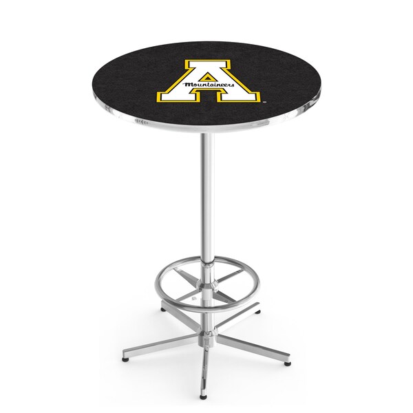 42" Chrome Appalachian State Pub Table